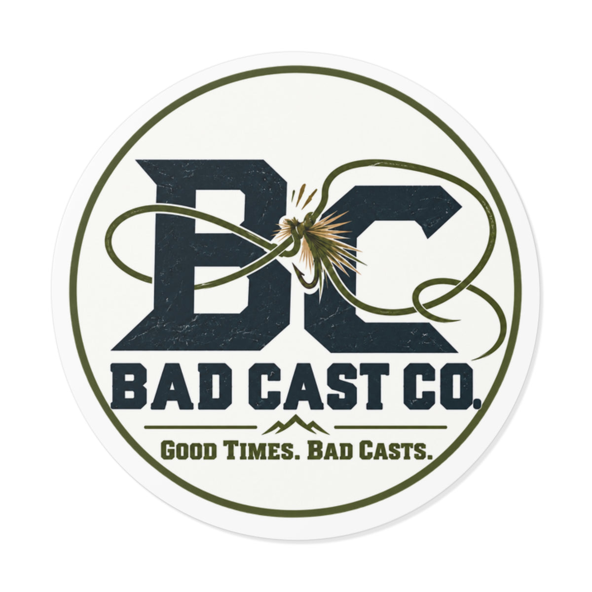 Bad Cast Co. Logo Sticker