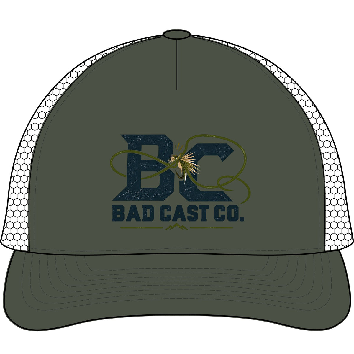 Bad Cast Full Logo Trucker Cap