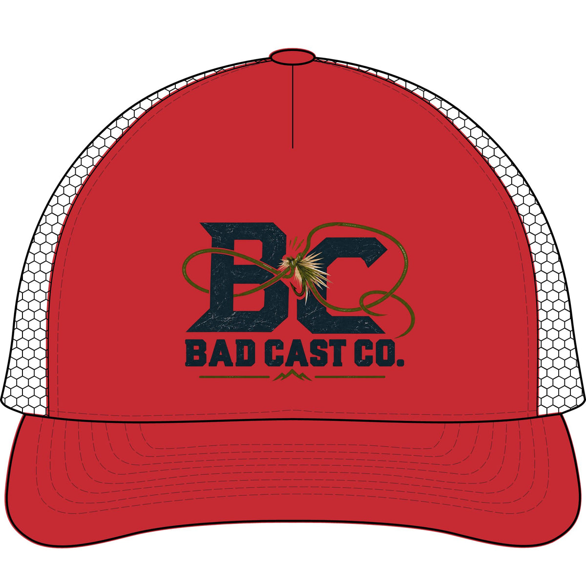 Bad Cast Full Logo Trucker Cap