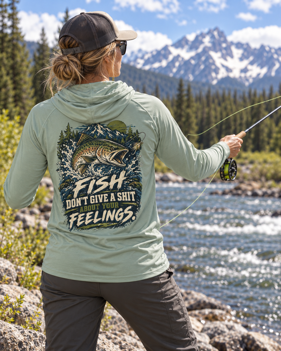 Fish Don’t Give a Shit About Your Feelings. Solar Hoodie