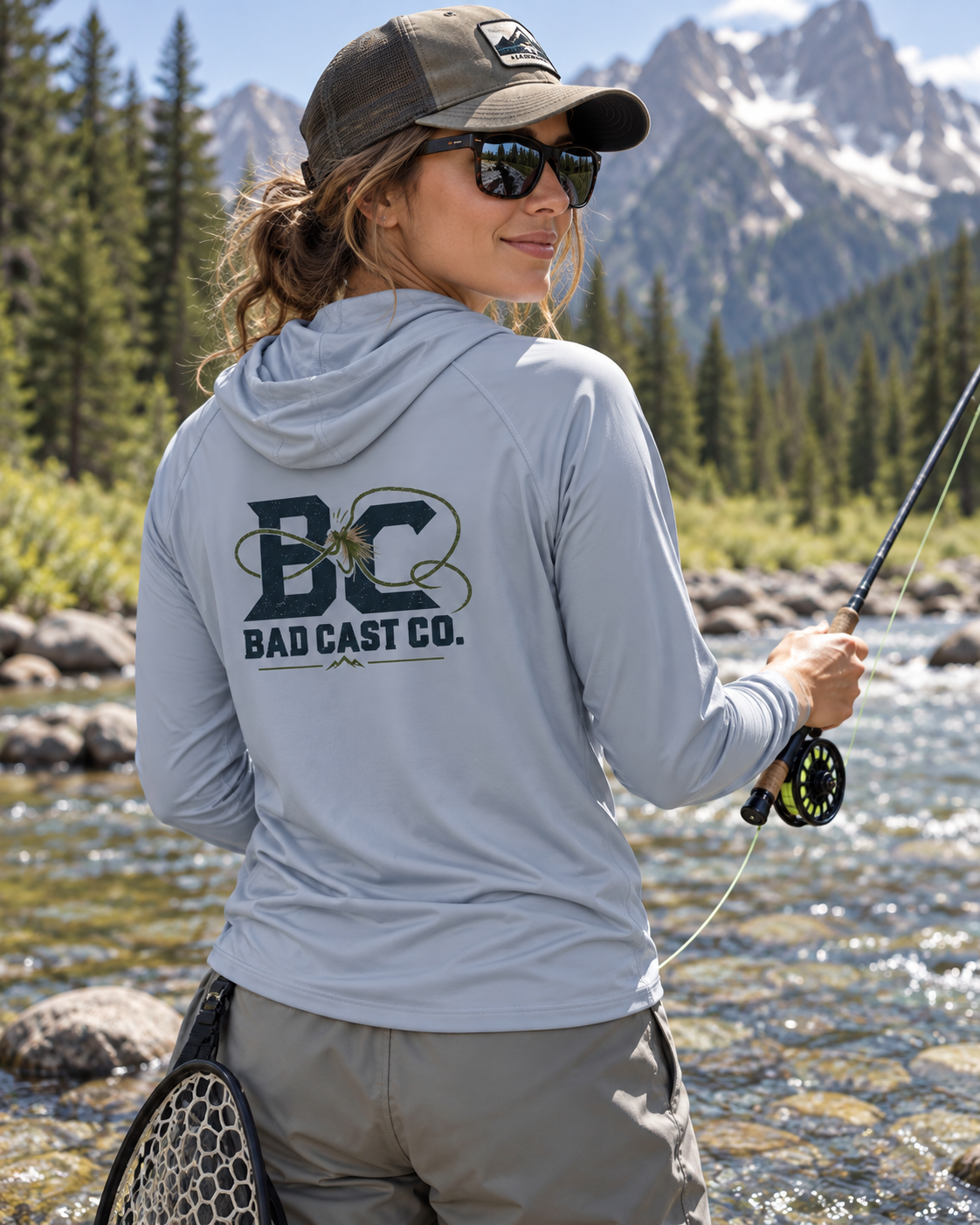 Bad Cast Logo Solar Hoodie