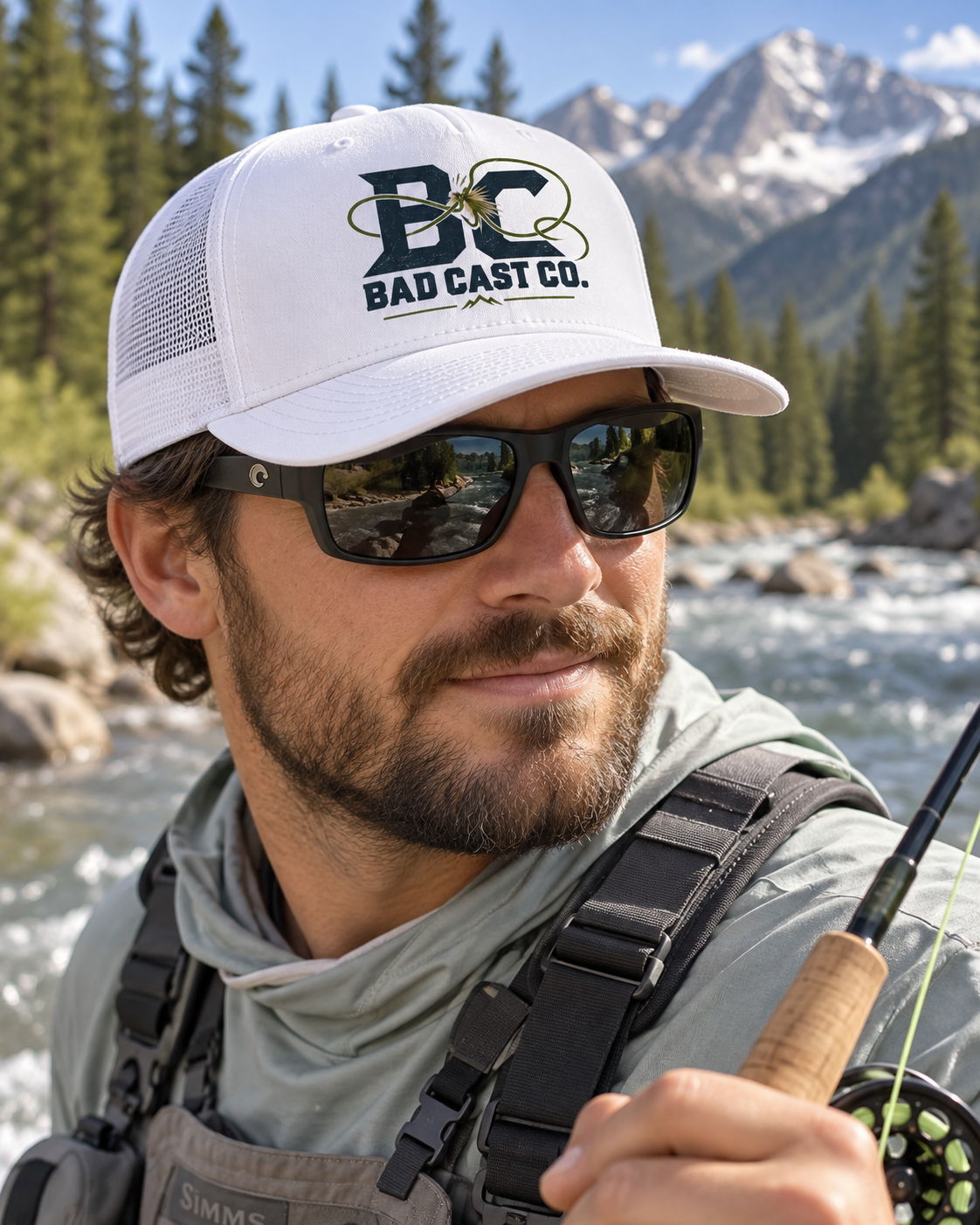 Bad Cast Full Logo Trucker Cap