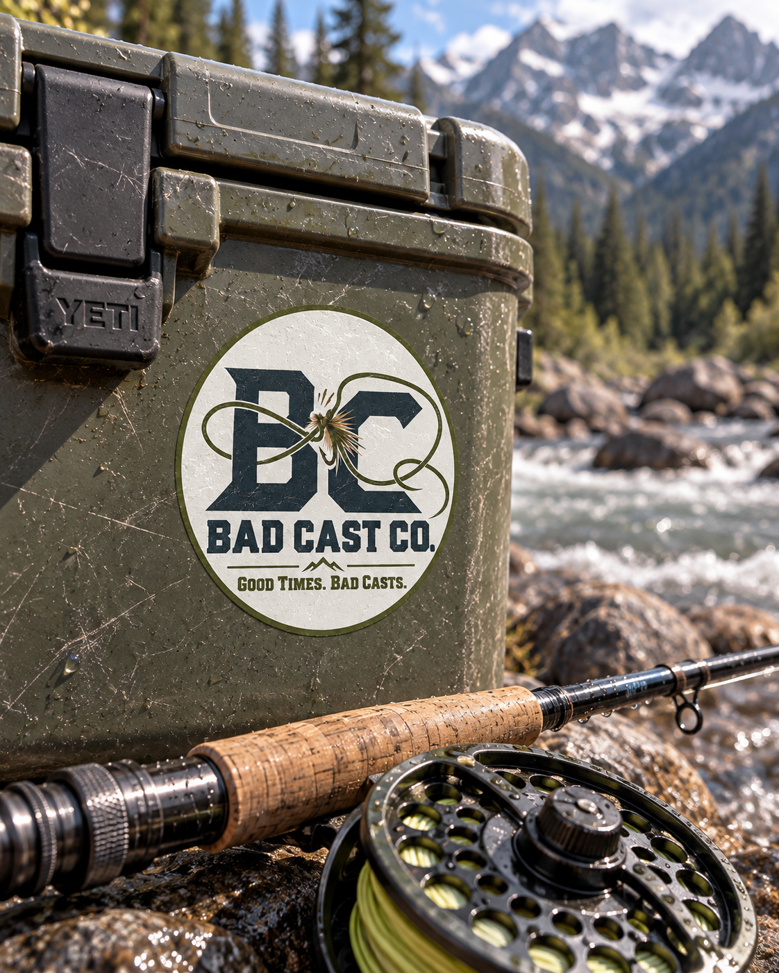 Bad Cast Co. Logo Sticker