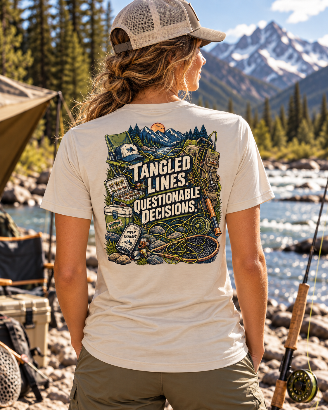 Tangled Lines. Questionable Decisions. Performance Tee