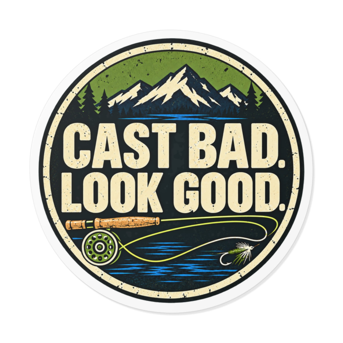 Cast Bad. Look Good. Sticker