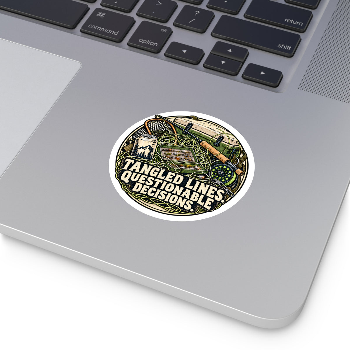 Tangled Lines. Questionable Decisions. Sticker