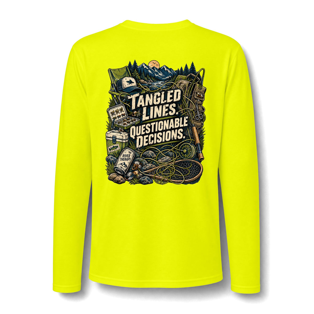 Tangled Lines. Questionable Decisions. Performance Long Sleeve Tee